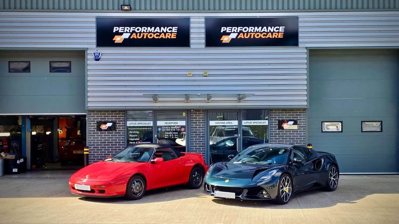 Elan and Emira at Performance Autocare HQ