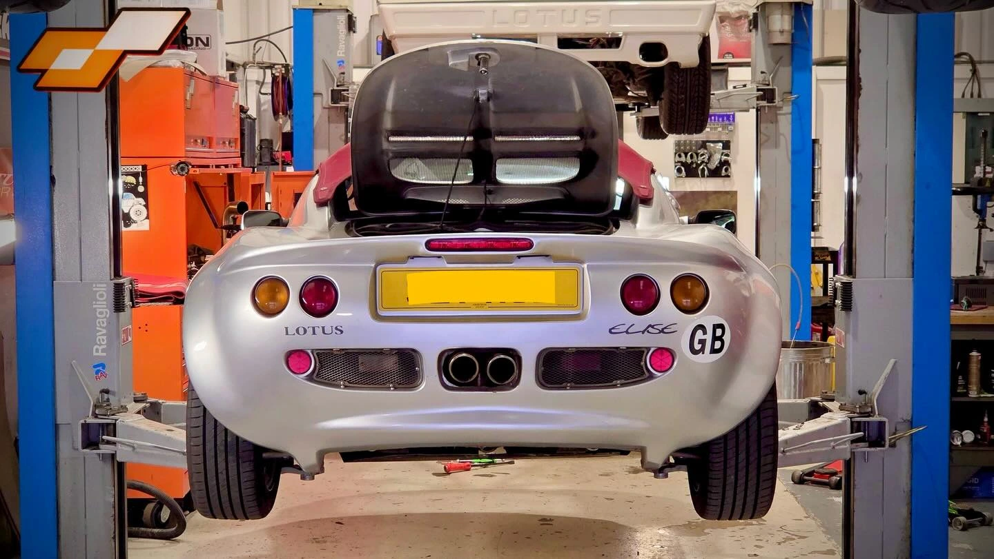 S1 Elise in Performance Autocare Workshop